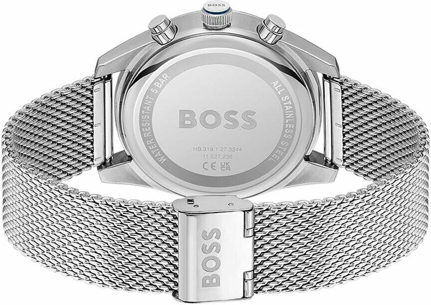 Montre Homme Hugo Boss Skytraveller 1514149, Boîtier Acier Argenté, Cadran Bleu vue 3