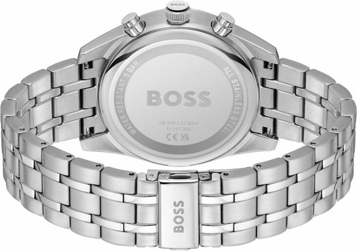 Montre Homme Hugo Boss 1514151 Skytraveller Acier Argenté Cadran Noir vue 3
