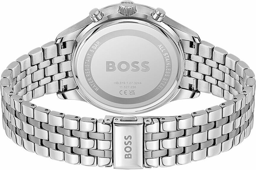 Montre Homme Hugo Boss Avery 1514157 Acier Argenté Cadran Noir Brossé vue 3