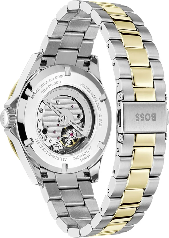 Montre Homme Hugo Boss Troper 1514201 Automatique - Boîtier Bicolore, Cadran Bleu Soleillé vue 3