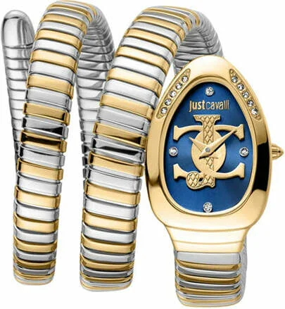 Montre Just Cavalli JC1L228M0075 Bicolore Cadran Bleu Texturé