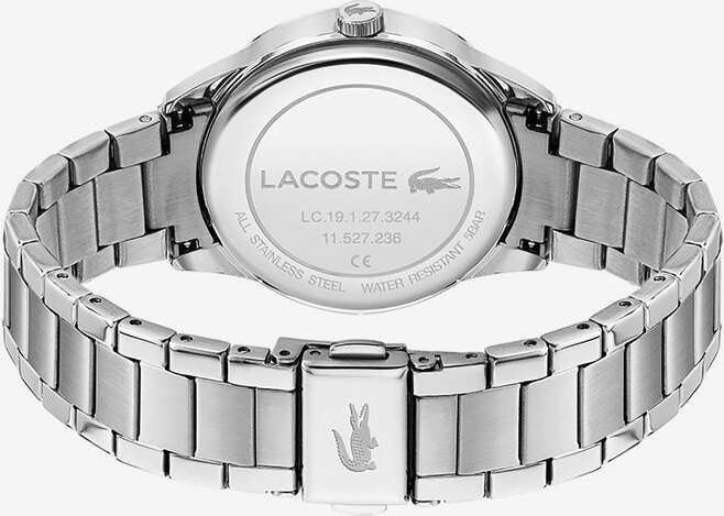 Montre Femme Lacoste Ladycroc 2001190 bracelet acier argenté cadran vert vue 3