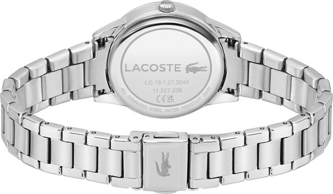 Montre Femme Lacoste Ladycroc 2001214 - Cadran nacre, bracelet acier argenté vue 3