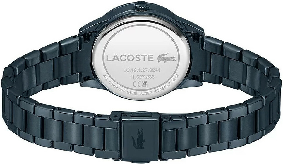 Montre Lacoste Ladycroc 2001215 pour Femme - Cadran et bracelet acier bleu nacré vue 3
