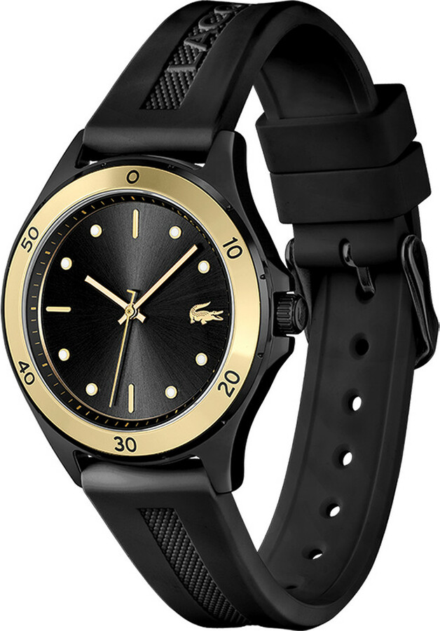 Montre Femme Lacoste Swing 2001223 Cadran Noir Bracelet Silicone Noir vue 2