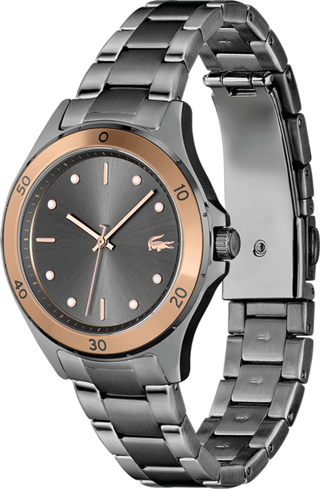 Montre Lacoste Swing 2001224 pour Femme - Cadran et bracelet acier gris vue 2