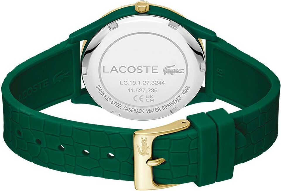 Montre Lacoste pour Femme - Réf. 2001247 - Cadran et bracelet silicone vert vue 3