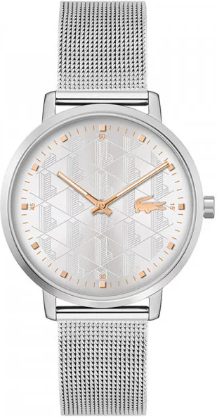 Montre Femme Lacoste Crocorigin 2001285 Cadran et Bracelet Acier Argent