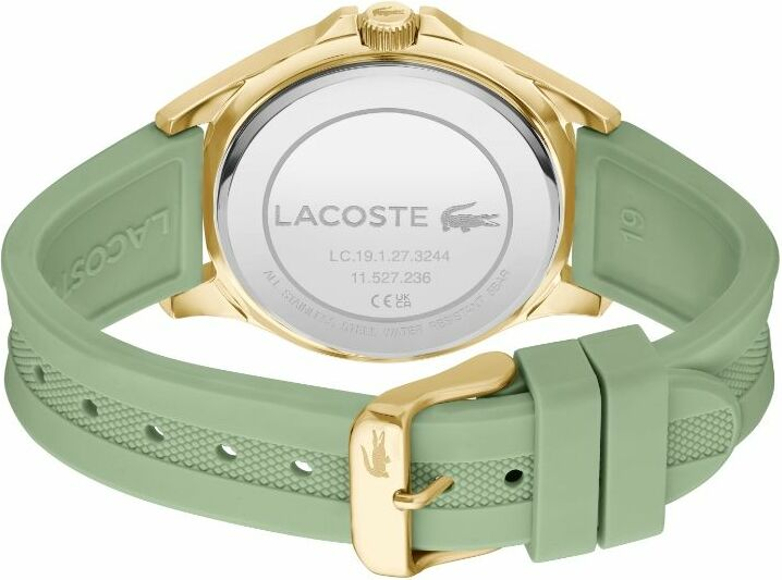 Montre Femme Lacoste Swing 2001298 - Cadran doré multifonctions, bracelet silicone vert vue 3