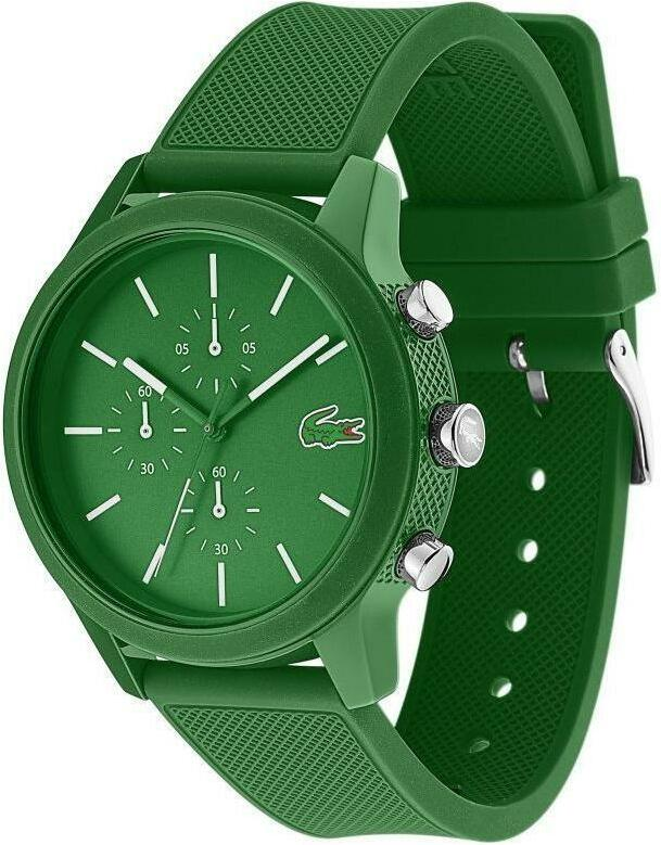 Montre Lacoste Homme 2010973 Cadran Vert Multifonctions Bracelet Silicone vue 2