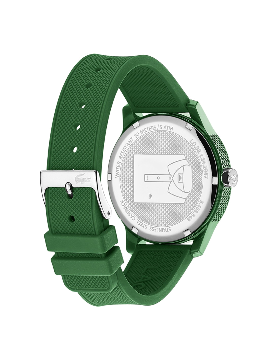 Montre Lacoste 2011023 pour Homme - Boîtier Résine et Bracelet Silicone Vert vue 2
