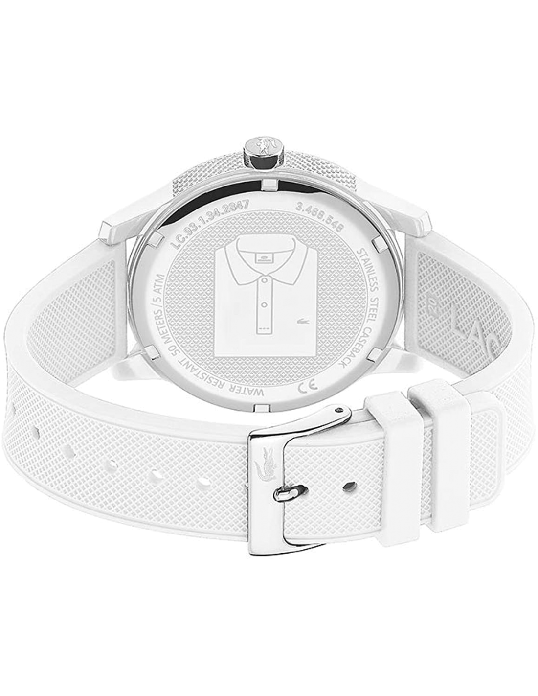Montre Lacoste 2011039 Bracelet Silicone Blanc vue 2
