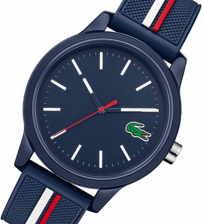 Montre Homme Lacoste 12.12 Référence 2011070 - Boîtier et Bracelet Bleu vue 2