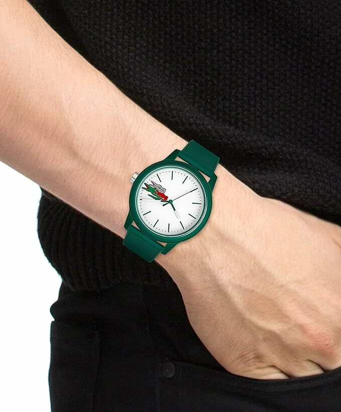 Montre Homme Lacoste 2011135 - Cadran Blanc, Bracelet Silicone Vert vue 4