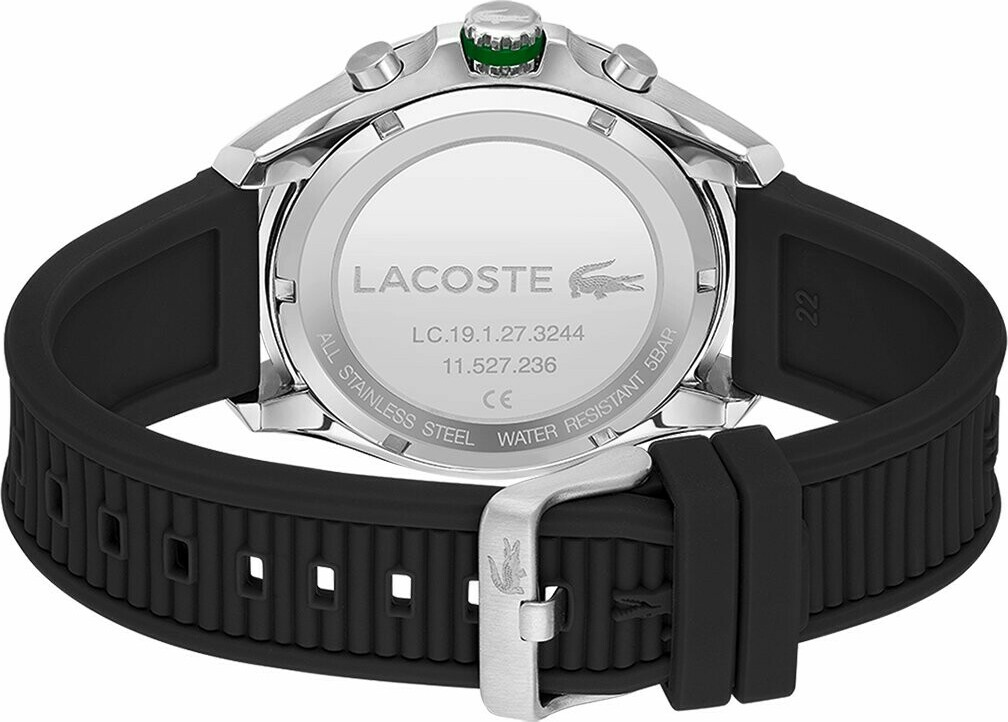 Montre Homme Lacoste 2011152 Tiebreaker - Cadran Multifonctions Noir, Bracelet Silicone Noir vue 3