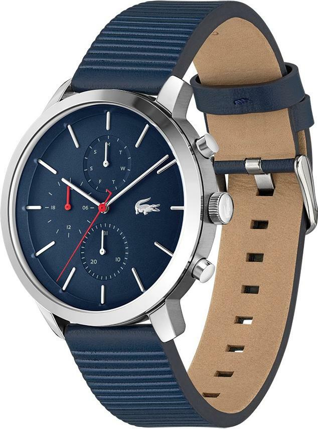 Montre Homme Lacoste Replay 2011176 - Cadran et Bracelet Cuir Bleu vue 2