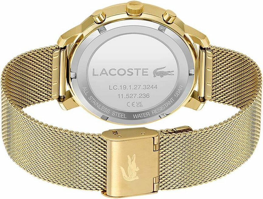 Montre Lacoste 2011195 en Acier Doré et Maille Milanaise vue 3