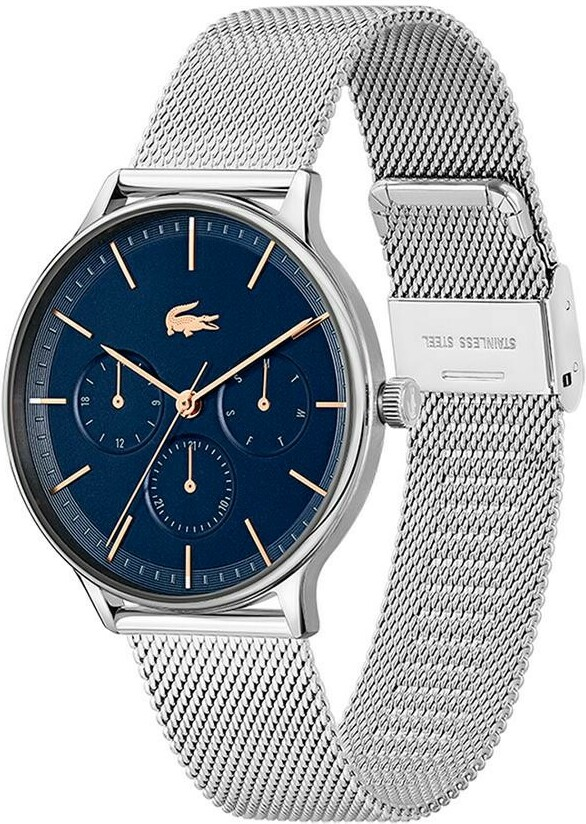 Montre Lacoste Homme Réf. 2011228 - Acier Argenté, Cadran Bleu Multifonctions vue 2