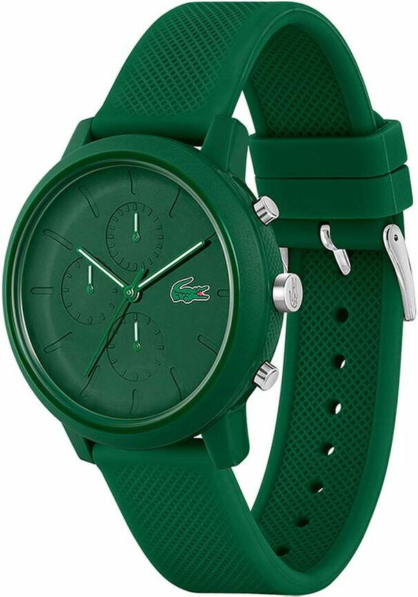 Montre Homme Lacoste Réf. 2011245 - Boîtier Résine Vert, Bracelet Silicone Vert, Chronographe vue 2