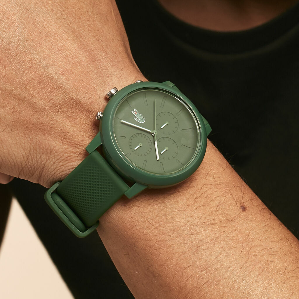 Montre Homme Lacoste Réf. 2011245 - Boîtier Résine Vert, Bracelet Silicone Vert, Chronographe vue 4