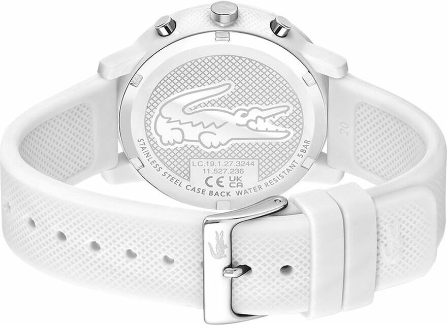Montre Homme Lacoste 2011246 Chronographe Quartz - Boîtier et Bracelet Blanc vue 3