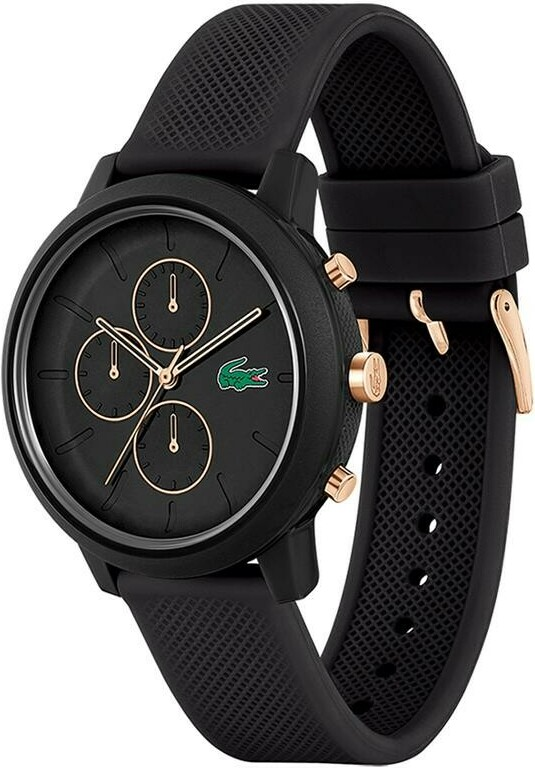 Montre Lacoste Homme 2011247 Cadran Noir Multifonctions Bracelet Silicone vue 2