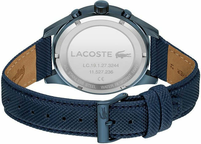 Montre Homme Lacoste 2011297 - Cadran Bleu Multifonctions & Bracelet Cuir Marine vue 3