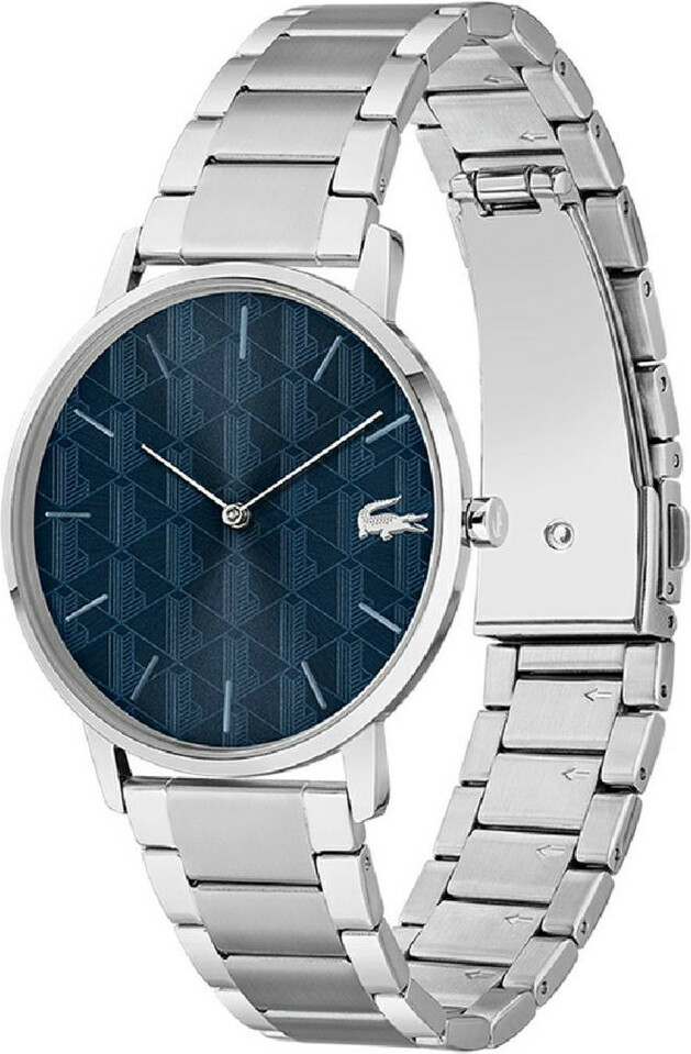 Montre Homme Lacoste Crocorigin 2011305 Acier Argent Cadran Bleu vue 2