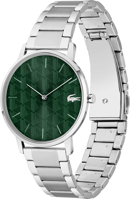 Montre Homme Lacoste 2011311 - Cadran Vert et Bracelet Acier Argenté vue 2