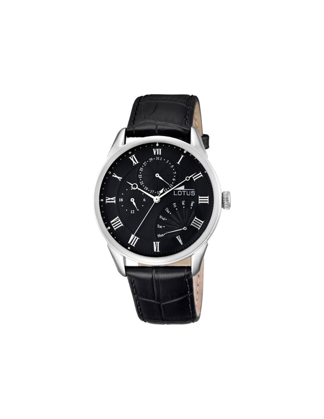 Montre Homme Lotus Trendy L10131/4 Cadran Noir Bracelet Cuir