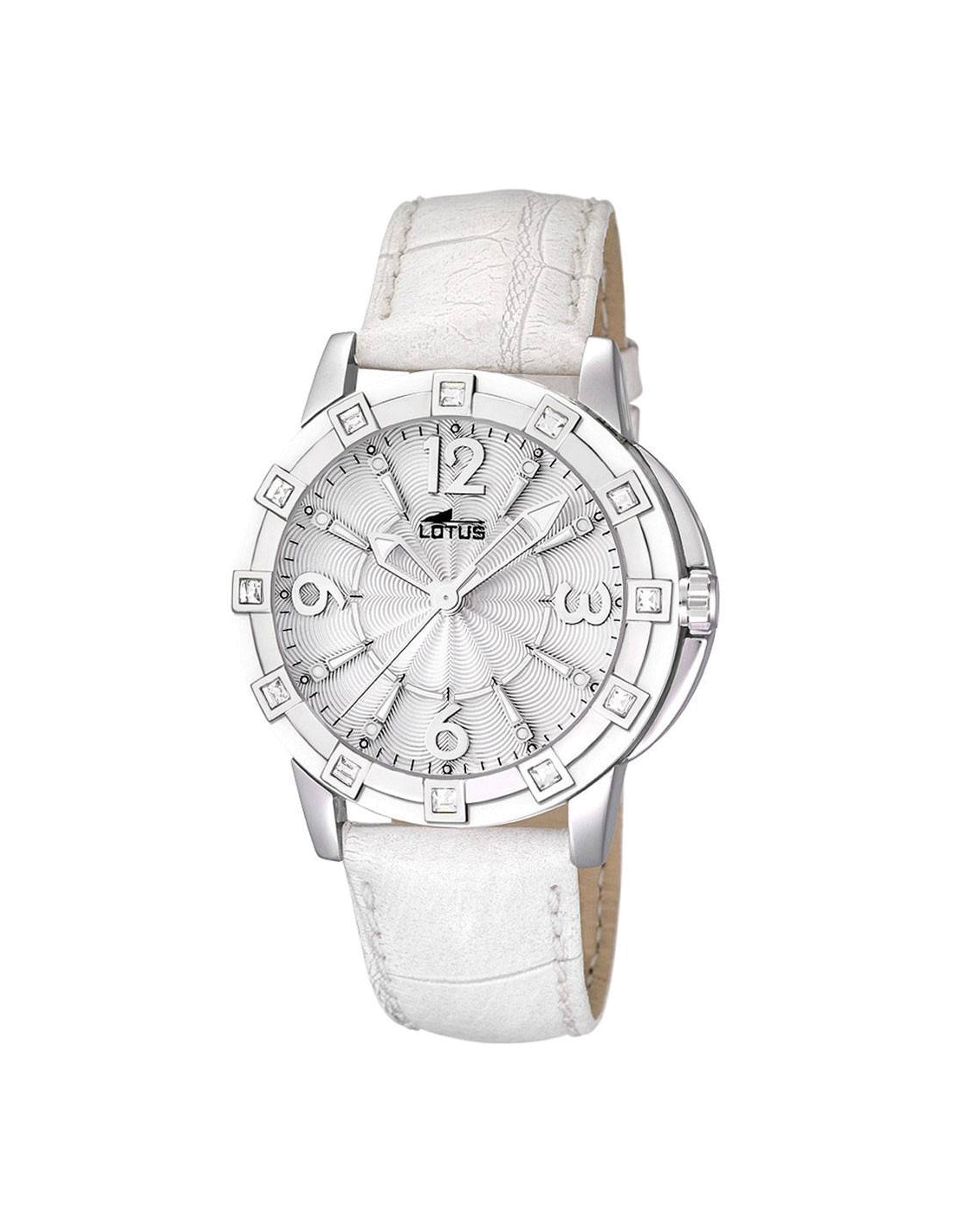 Montre Femme Lotus L15745/1 Bracelet en cuir coloris blanc