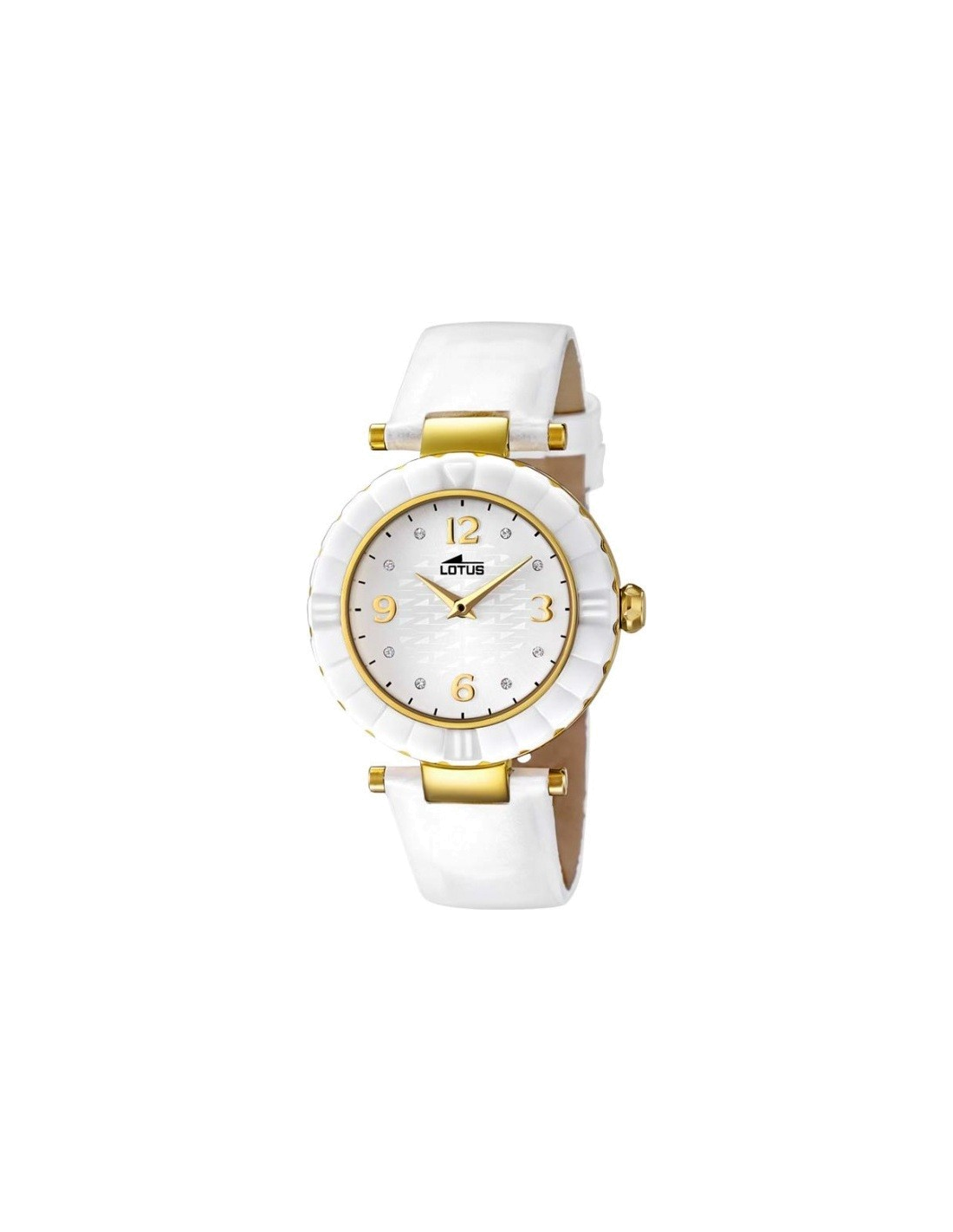 Montre Femme Lotus Trendy L15912/5 Bracelet blanc en cuir
