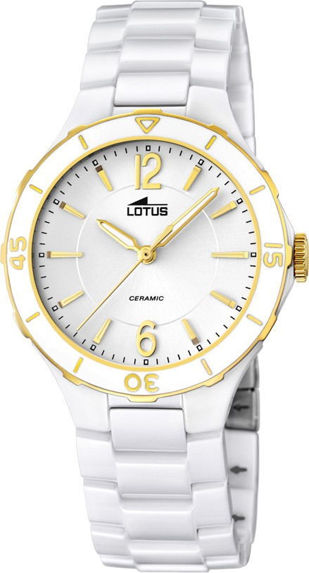 Montre Femme Lotus Ceramic L15931/2 en Céramique Blanche