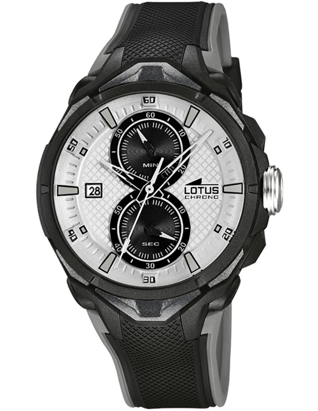 Montre Sport Homme Lotus L18107/1 Noir Cadran Blanc