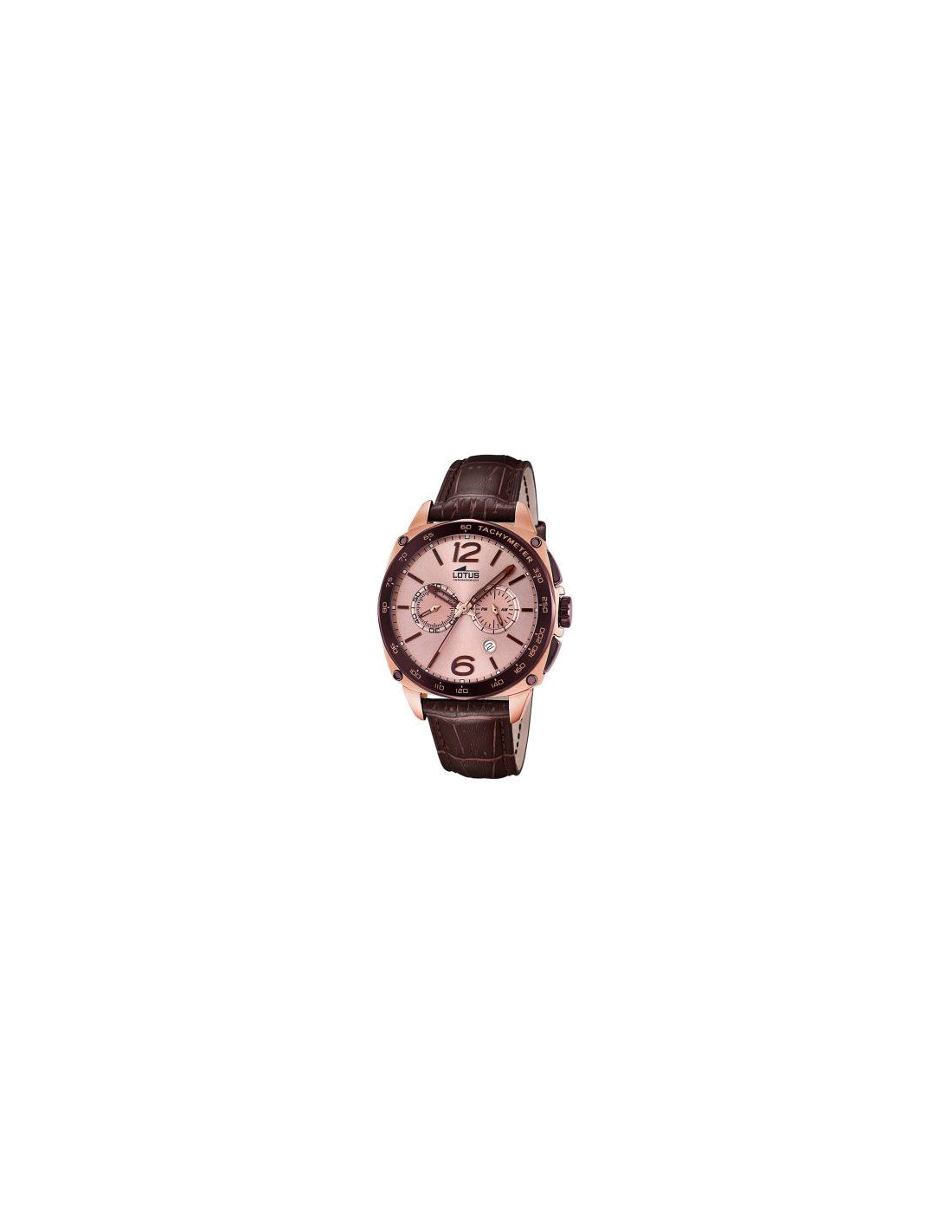 Montre Homme Lotus Smart Casual L18217/2 en Cuir Marron et Boîtier Or Rose