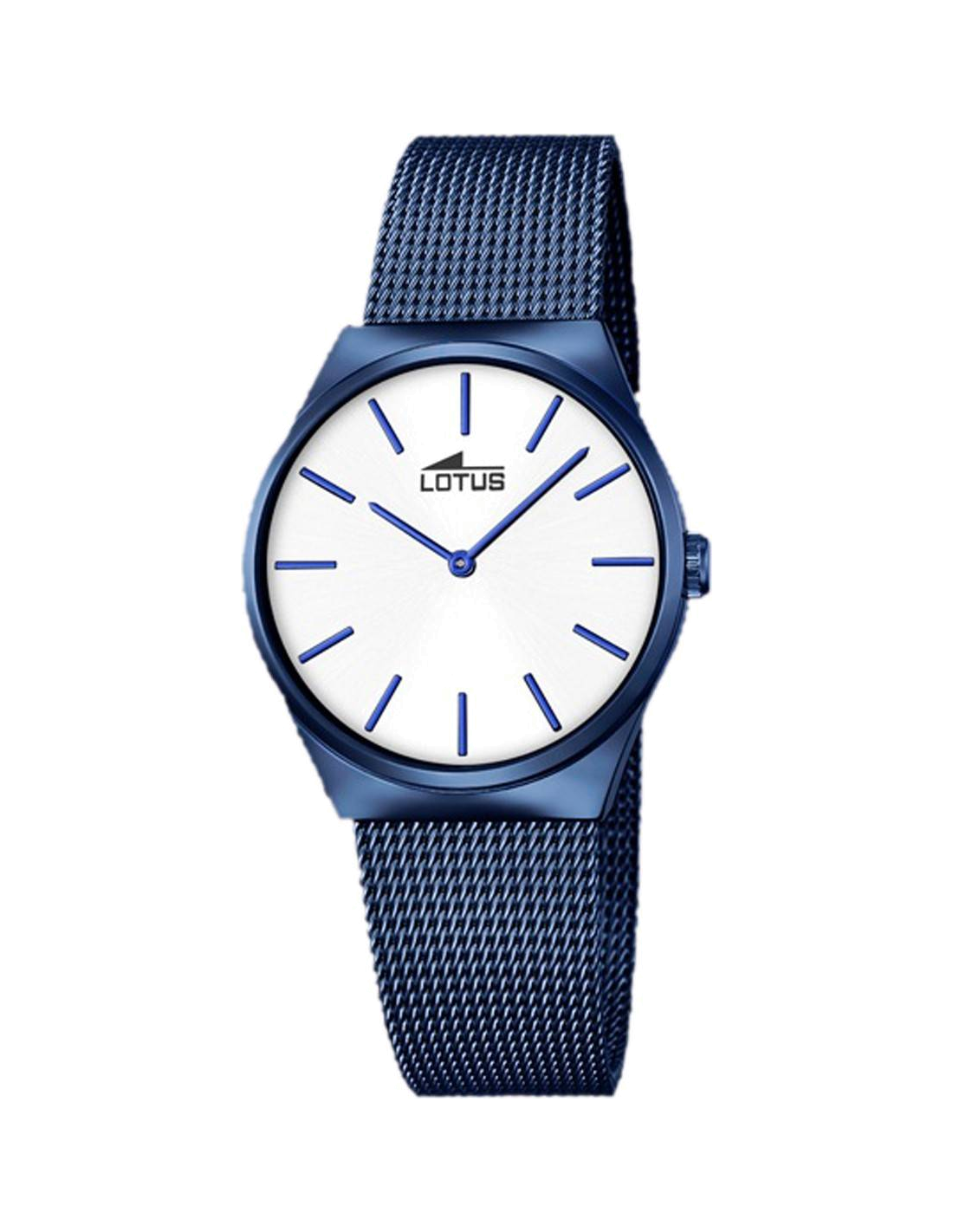 Montre Femme Lotus Trendy Bleu L18290/1 - Cadran Blanc Acier