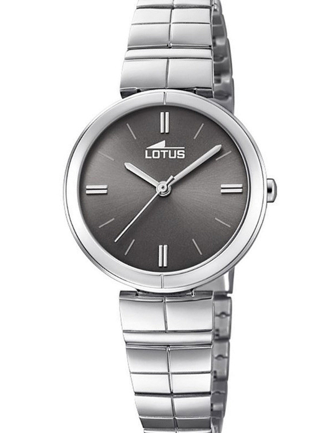 Montre Lotus L18431/2 pour Femme en Acier Argent Cadran Noir