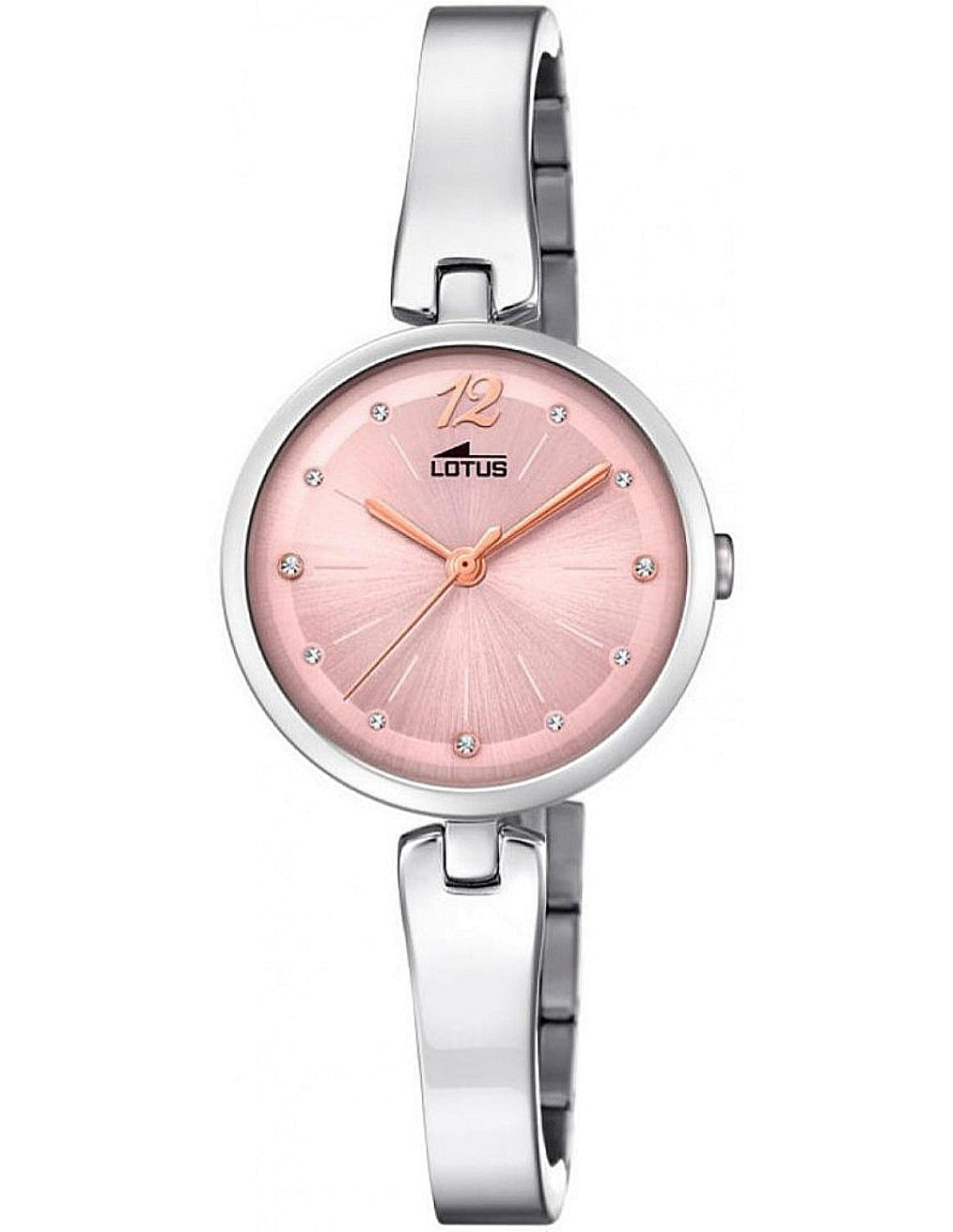 Montre Lotus L18445/2 pour Femme, Cadran Or Rose et Bracelet Argent