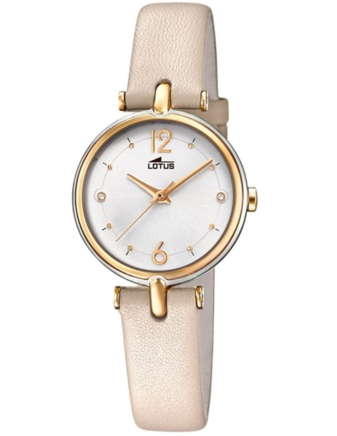Montre Femme Lotus Bliss L18459/1 en acier et cuir beige