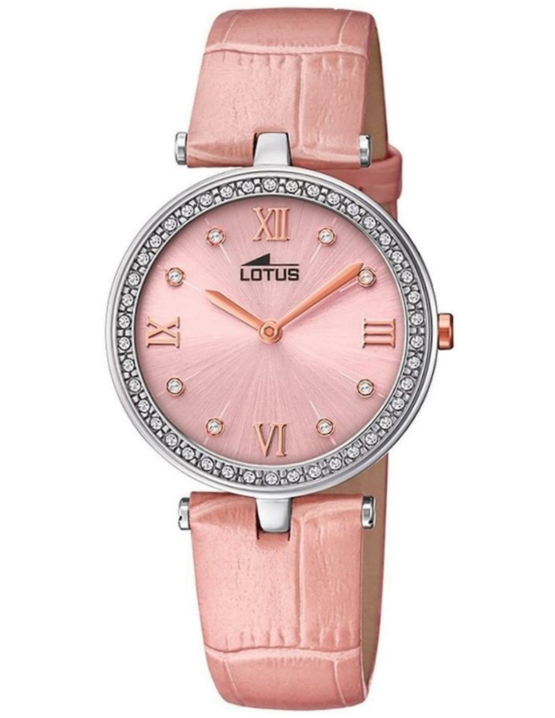 Montre Lotus pour Femme L18462/3 - Cadran Fuchsia, Bracelet Cuir Rose