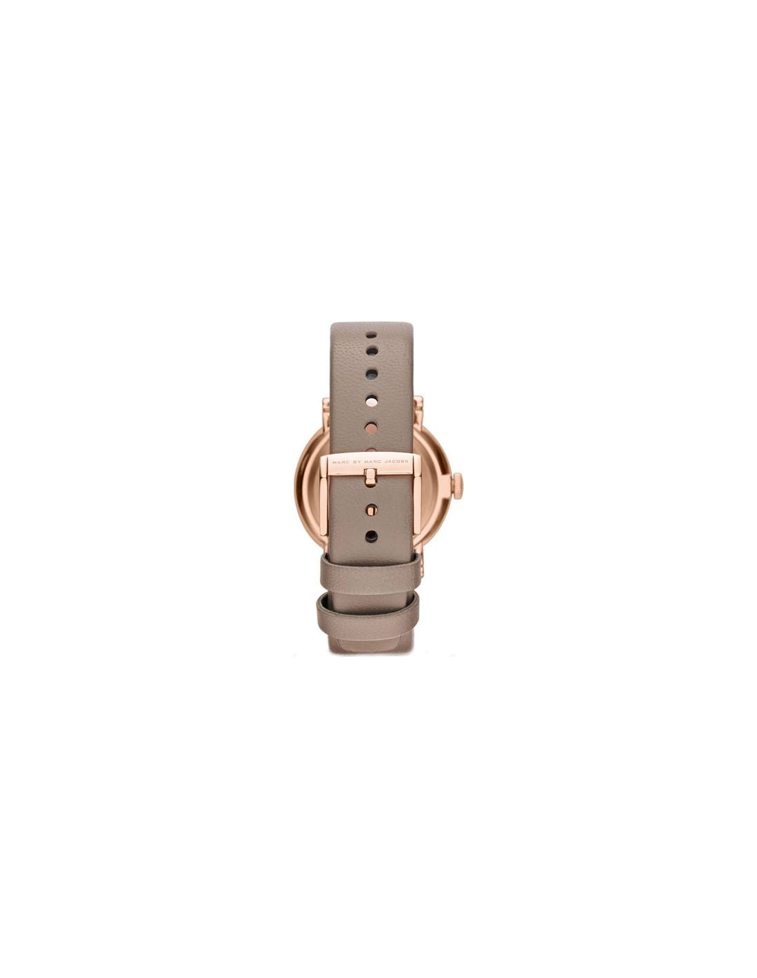 Montre Femme Marc Jacobs MBM1266 - Boîtier Or Rose, Cadran et Bracelet Cuir Gris vue 2