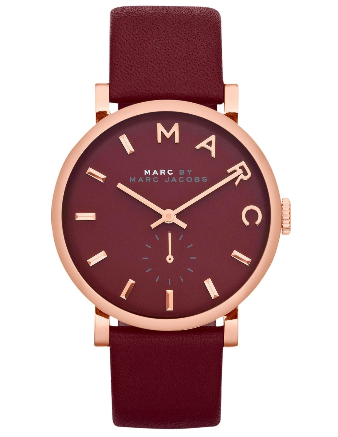 Montre Femme Marc Jacobs MBM1267 Baker Cadran Bordeaux Cuir