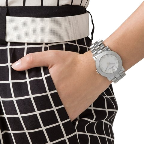 Montre Femme Marc Jacobs Amy MBM3054 Cadran Blanc Acier Inoxydable vue 3