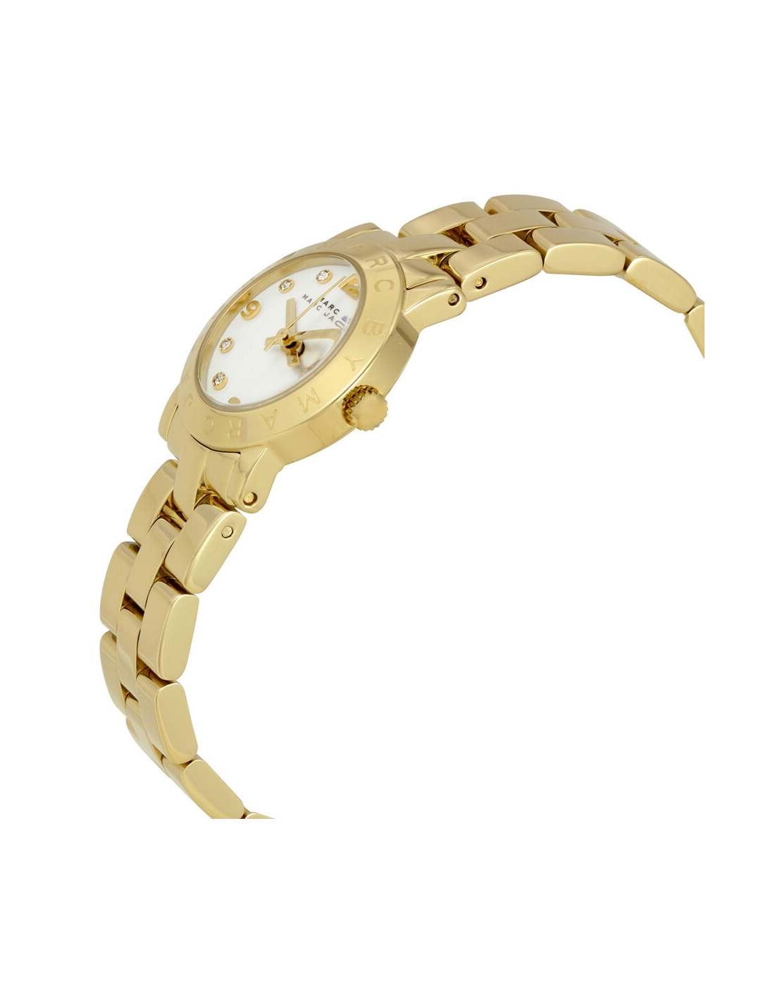 Montre Femme Marc Jacobs MBM3057 - Boîtier Acier Doré Jaune 26mm, Cadran Blanc vue 3