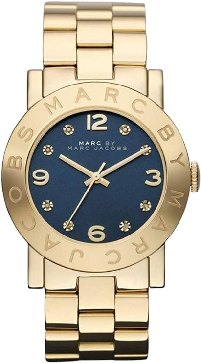 Montre Femme Marc Jacobs MBM3166 Acier Plaqué Or, Cadran Bleu