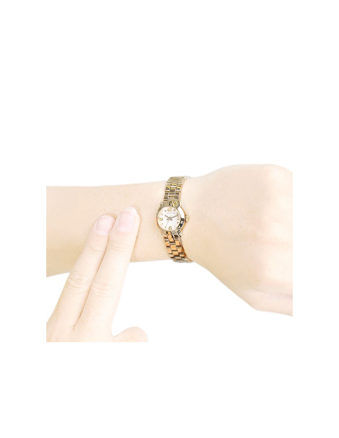 Montre Marc Jacobs MBM3226 à très petit cadran et index brillants vue 4