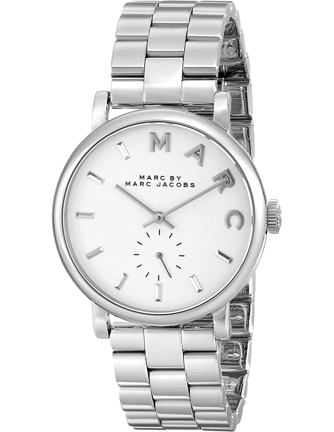 Montre Femme Marc Jacobs MBM3242 Cadran Blanc Acier Poli