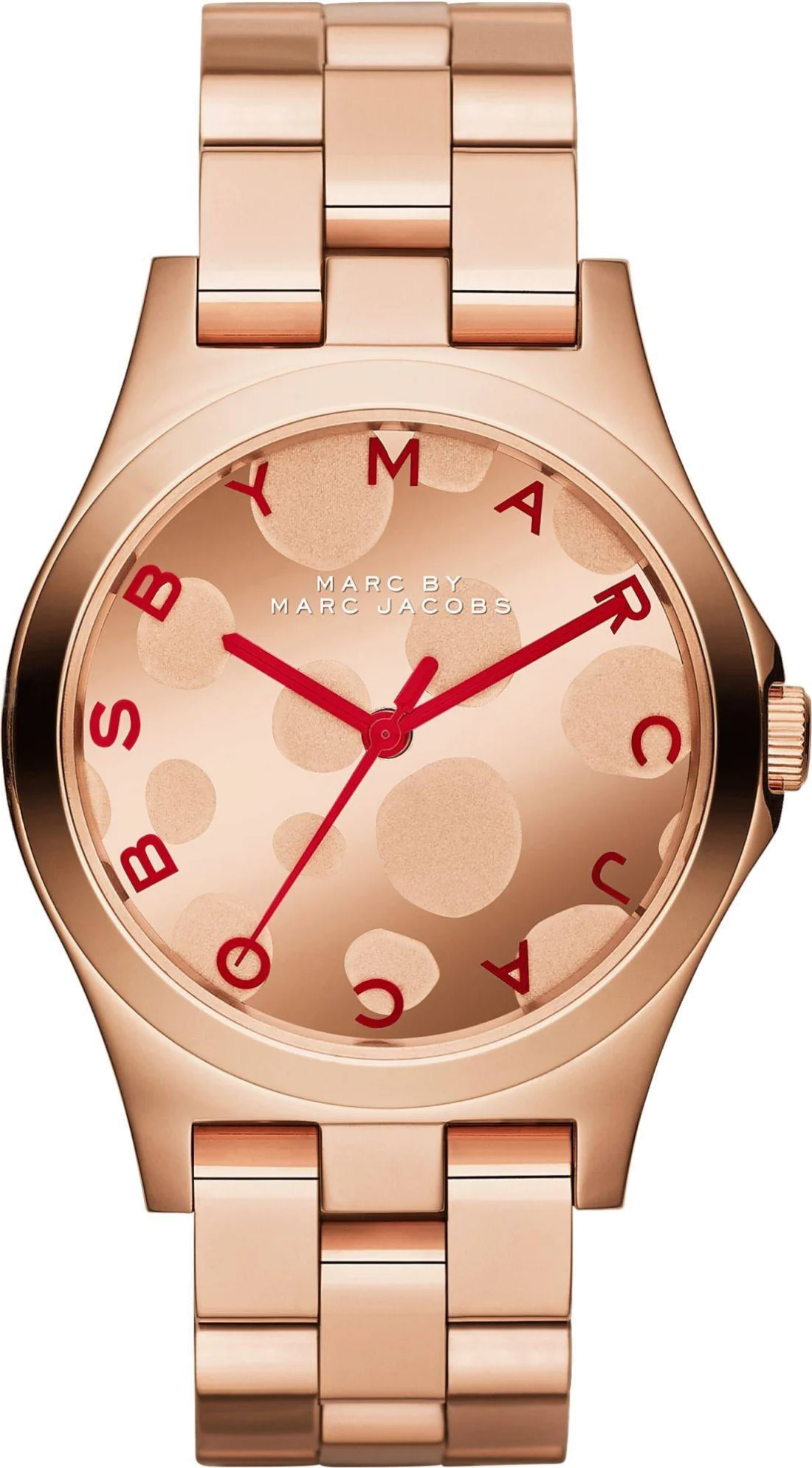 Montre Marc Jacobs MBM3268 en Acier Doré Rose à Motifs Bulles