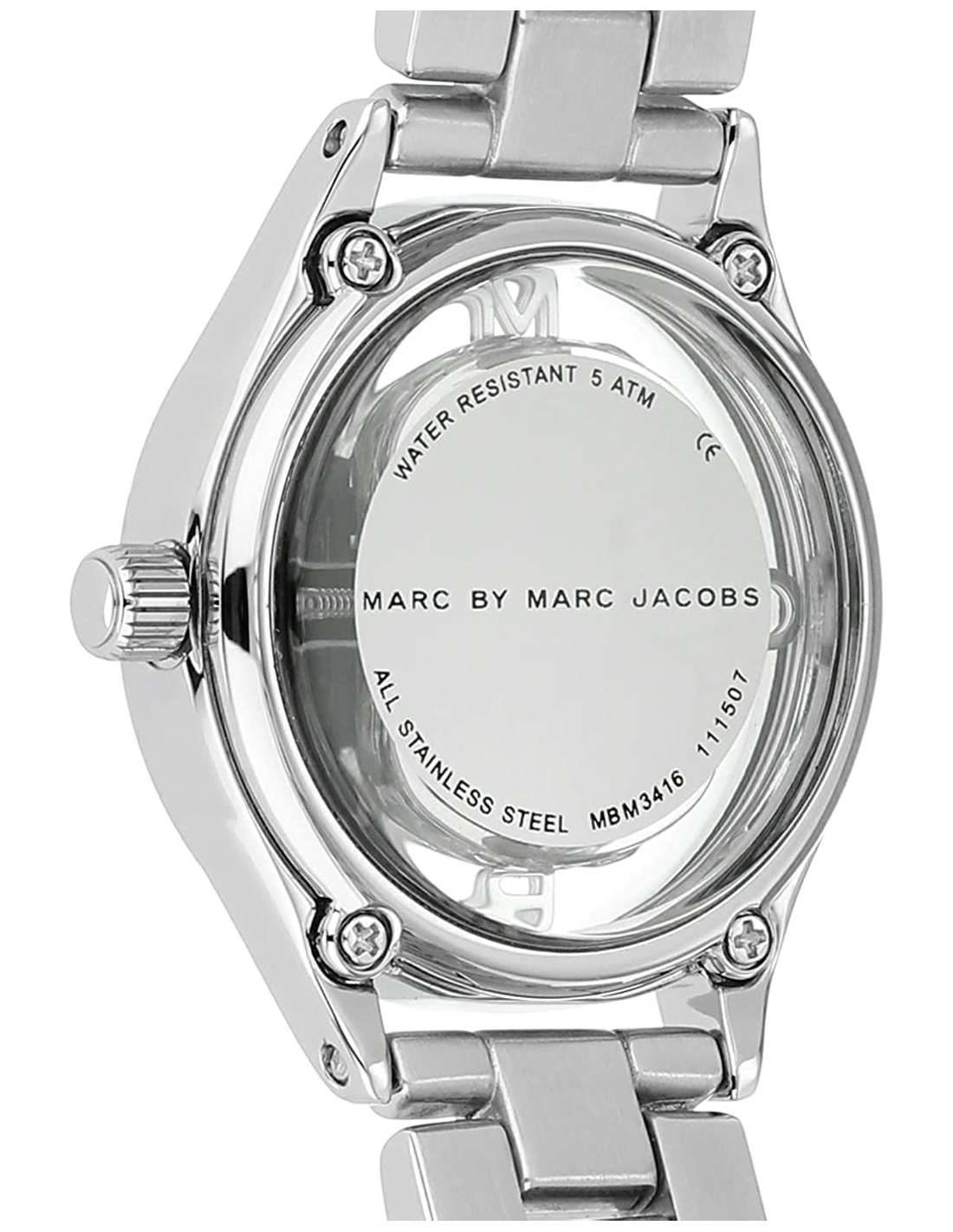 Montre femme Marc Jacobs Tether MBM3416 Cadran squelette argent vue 2