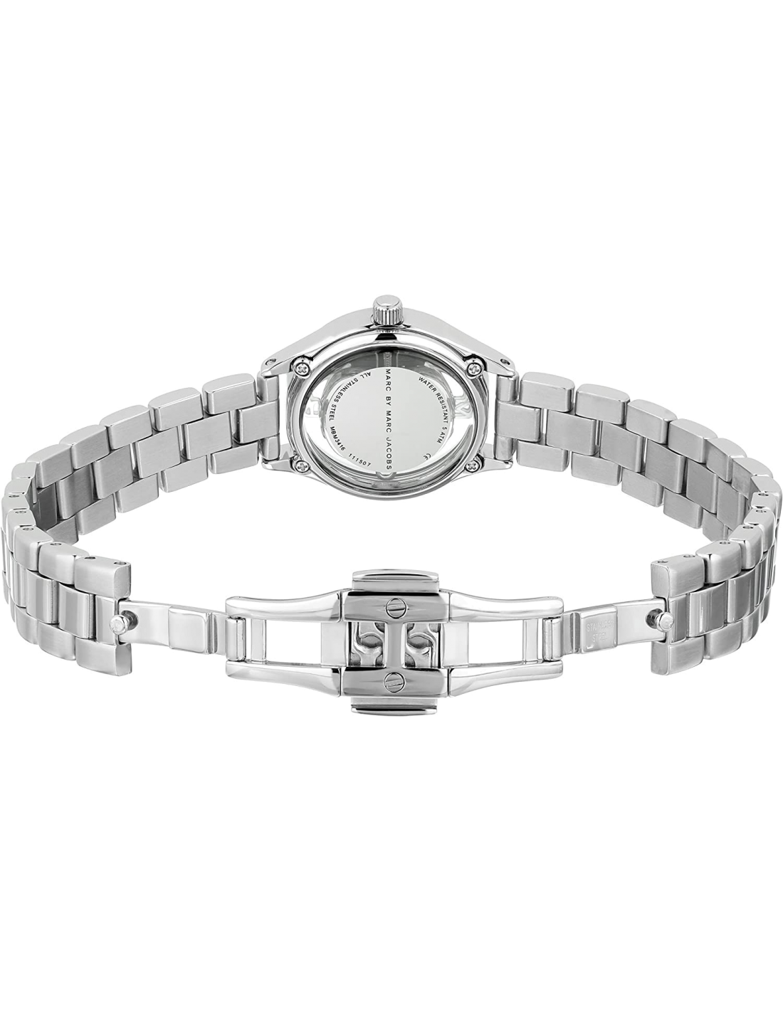Montre femme Marc Jacobs Tether MBM3416 Cadran squelette argent vue 3